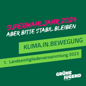 SUPERWAHLJAHR 2024 IN THÜRINGEN – ABER BITTE STABIL BLEIBEN!
